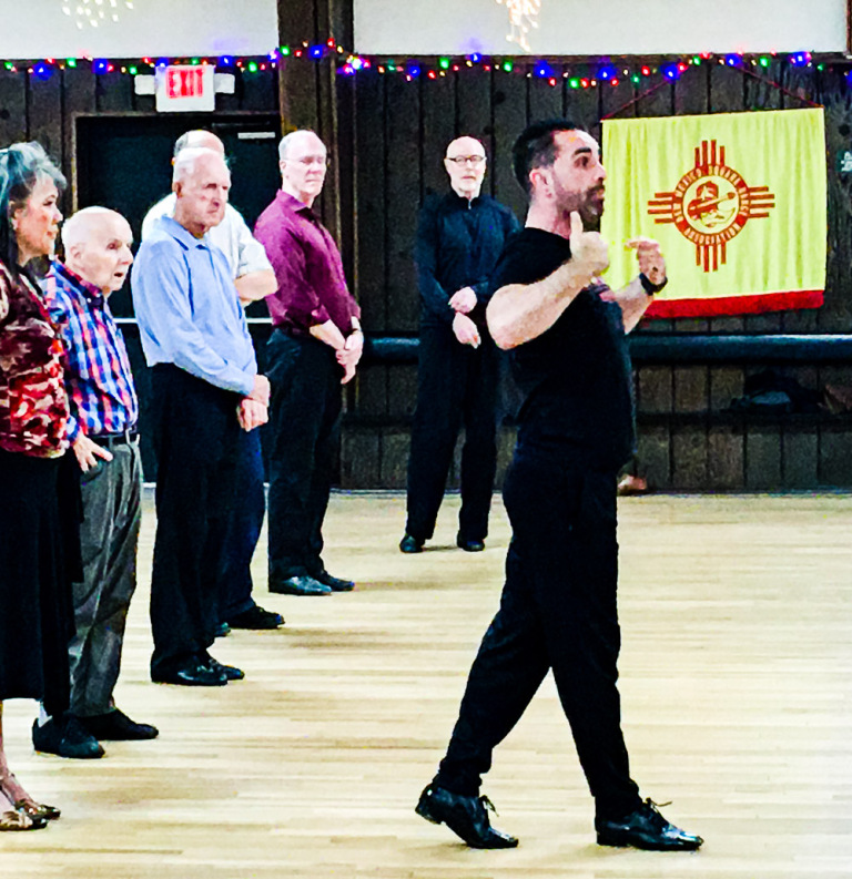 Joseph Chavez teaches salsa at USA Dance
