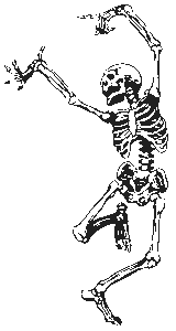 dancing skeleton