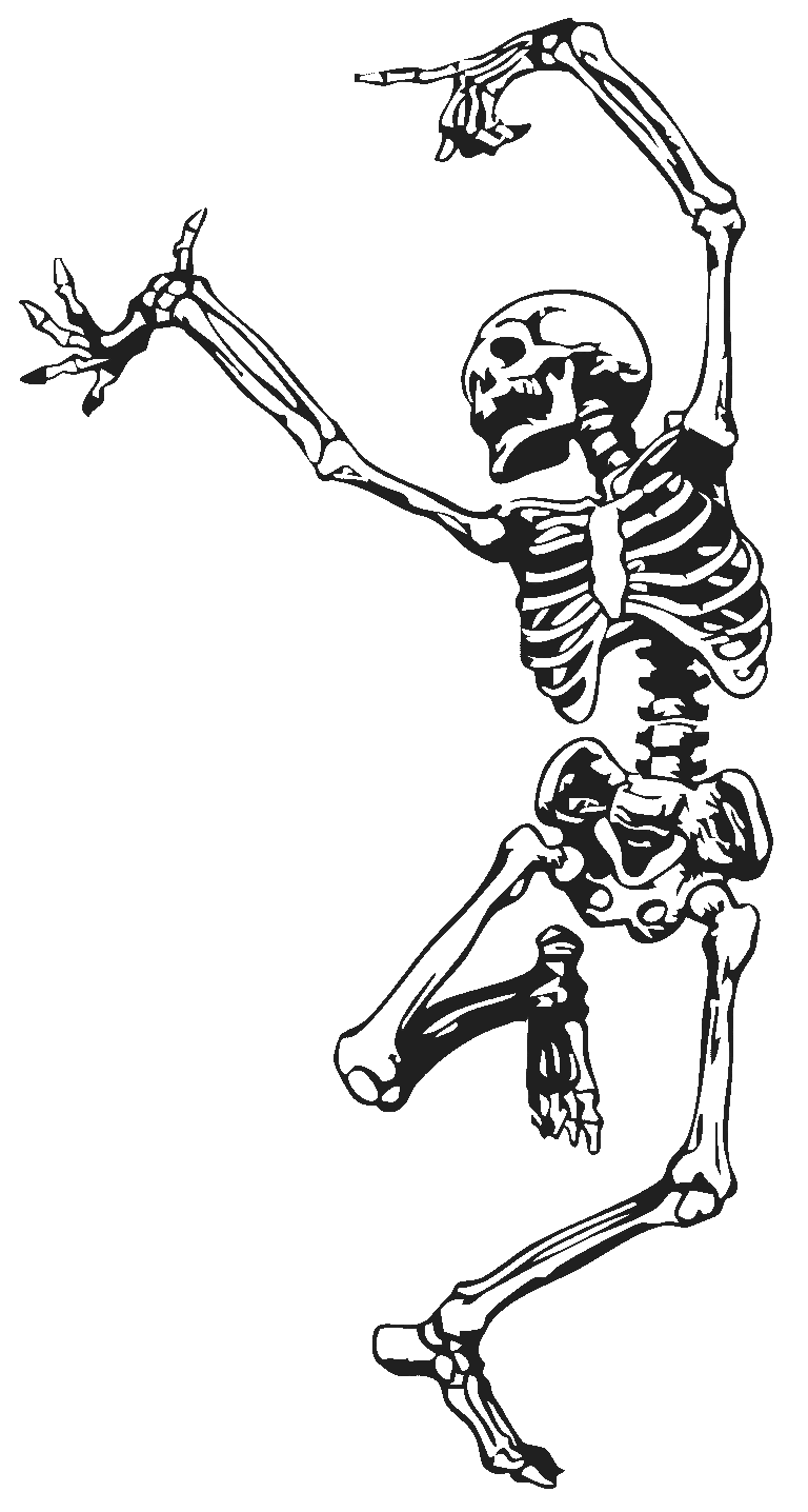 dancing skeleton