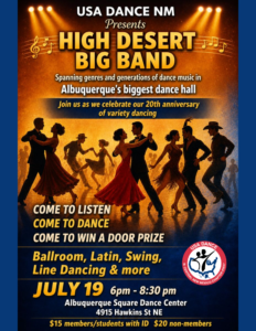 Celebrate our 20th Anniversary with the High Desert Big Band!